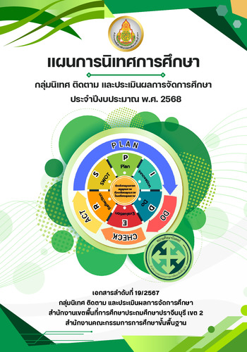 แผนการนิเทศการศึกษา กลุ่มนิเทศ ติดตาม และประเมินผลการจัดการศึกษา 2568